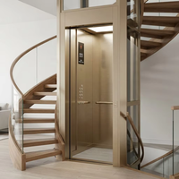 Premium Kleiner Wohnaufzug mit ARD-Notfallsystem, 400kg Tragfähigkeit, MRL-Technologie, Hauslift