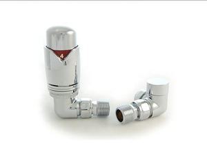 Vannes de bloc de <span class=keywords><strong>radiateur</strong></span> de porte-serviettes chauffantes en laiton chromé de qualité finition à économie d'énergie avec poignées Lockshield pour une utilisation scolaire - Product Image 5