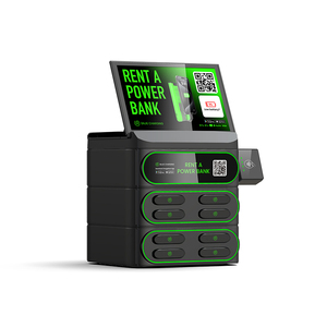 Armadietto di Ricarica Condivisa Mobile con Schermo da 10.1 Pollici e Luce Respirante, Stazione di Ricarica con 8 Slot per Power Bank Condivisi - Product Image 1