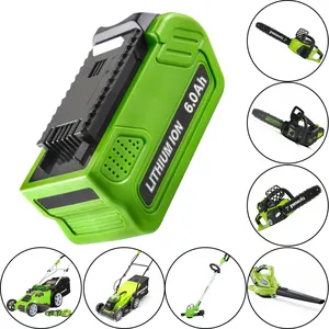 Batteries For Cordless Tools Replacement 4ah 5ah 6ah 40v Forgreenworks Battery For Cordless Power Tool Lawn Mower