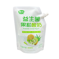 Sac d'emballage de boisson en plastique avec logo personnalisé PET/PA/PE Pochette debout à bec de 1 litre pour le lait