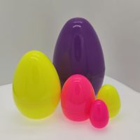 Vente en gros pas cher Oeuf de Pâques grande taille DIY jouets en plastique personnalisé coquille d'oeuf peinte