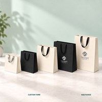 Sac en papier de luxe personnalisé avec votre logo pour cosmétiques, vêtements, chaussures, cadeaux, boutique, avec poignée en ruban