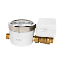 Compteur d'eau intelligent à ultrasons DN15 avec contrôle de vanne infrarouge et communication M-Bus, en laiton IP68, débitmètre R160