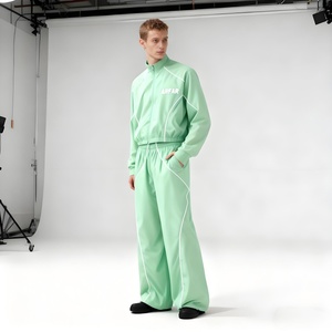 Ensemble de survêtement pour homme, coupe-vent imprimé, léger, respirant, réfléchissant en nylon, taille plus, couleur personnalisée, streetwear, printemps - Product Image 2