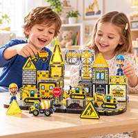 Tuiles magnétiques pour tout-petits 3,75 cm, mini boîte en métal, blocs magnétiques portables, jouet éducatif d'ingénierie pour enfants, garçons, filles, cadeau préscolaire