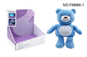 Juguete de Peluche Suave de Conejo para Niños, con Relleno de Algodón PP, Luz Nocturna de Proyección y Música para Dormir con Luz de Estrellas - Product Image 2