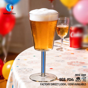 Samyo - Vasos de Vino Dulce y Vasos de Cerveza de Vidrio Borosilicato de Tallo Largo de Colores Personalizados al por Mayor - Product Image 1