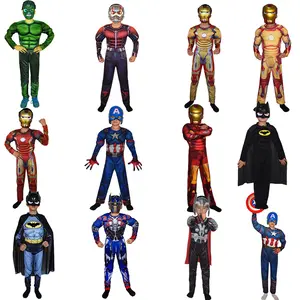 Hot Sale High Quality Superhero MuscleJumpsuit Halloween Costumes for Boys