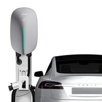 RUIVANDA kotak dinding harga grosir 7kW 11KW 22kW kotak dinding Ac Ev stasiun pengisi daya Ac kontrol aplikasi stasiun pengisi daya mobil Ev Charger