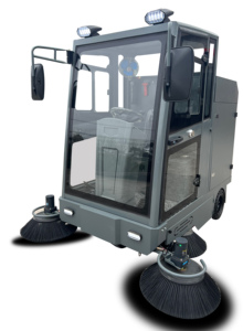 Auto vendita calda all'aperto giro su strada elettrica piano spazzatrice industriale macchina spazzatrice - Product Image 3