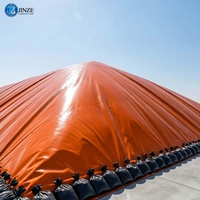 Bâche PVC sur mesure grande taille, orange, imperméable, pour la protection des machines minières lourdes et des installations pétrolières