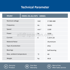 ZIEHL-ABEGG ZN091-ZIL.GL.V5P1 180681 Solución de Ventilación Inteligente de Bajo Consumo con Bola de Plástico para Enfriamiento de Racks de Servidores en Salas de TI - Product Image 4