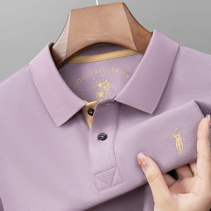 Camisa Clásica de Manga Corta para Hombre, 100% Algodón, Tejido Sólido, para Negocios, Anti-Pilling, con Diseño de Cuello Bordado - Product Image 5