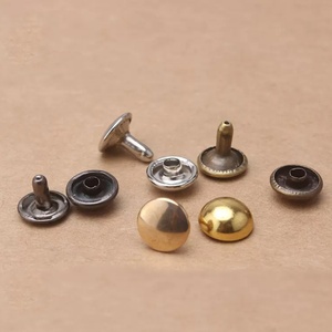 Clous à rivets en alliage de zinc à double tête champignon ouverte, couleur personnalisée, pour vêtements et jeans - Product Image 2