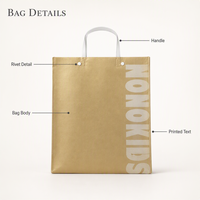 Sacs fourre-tout pliables multifonctionnels en feutre biodégradable de luxe, en papier kraft composite, pour les courses en extérieur - Nouveauté