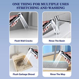 Ningbo Factory New Design <strong>Chromed</strong> ABS Plastic Muslim Toilet Shattaf Hand Shower <strong>Bidet</strong> <strong>Sprayer</strong> with Sticker Holder - Product Image 5