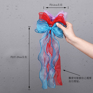 Braided Hair <b>Clips</b> For Girls <b>Bow</b> Hair Ornaments Korean Style Ponytail Ribbons Childrens Hair Accessories Daily Use - Product Image 4