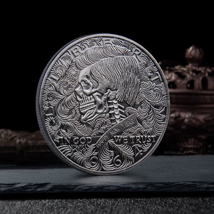 Đồng Xu Kỷ Niệm Magic Thief Deji <span class=keywords><strong>Kennedy</strong></span> Đồng Xu Ngón Tay Dập Nổi Đồng Xu Đầu Lâu Kỷ Niệm Huy Chương - Product Image 5