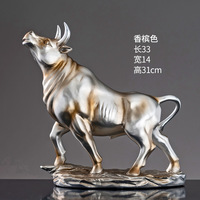 Statue de bœuf en résine, décoration d'intérieur, artisanat en résine, zodiaque 2021, bonne quantité à bon prix