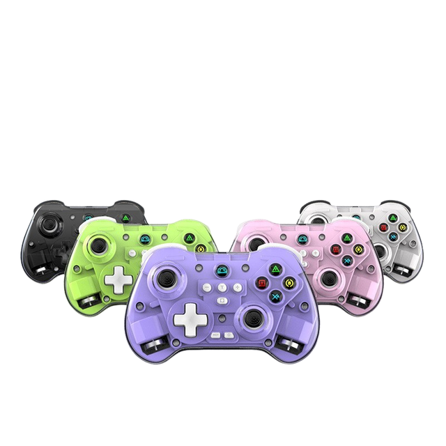 6 Axis Sensor Dual Vibration Portable Handheld Wireless Joystick Gamepad Bluetooth Game Controller for Switch Android IOS PC