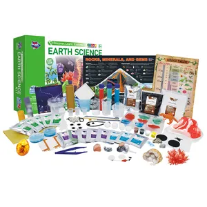 과학 키트 포함 80 개 이상의 실험 화산 발굴 및 수정 성장 및 식물 성장 어린이를위한 과학 및 공학 장난감