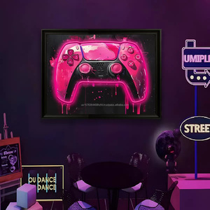 <b>Gamepad</b> LED picture frame neon indoor hanging wall decoration luminous hanging painting USB powered dimmable ambient light 5V - Product Image 6