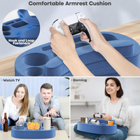 Support de poignet pour gaming avec coussin porte-gobelet, antidérapant, hauteur réglable, plateau de canapé pour la maison, le salon et le lit, vente en gros