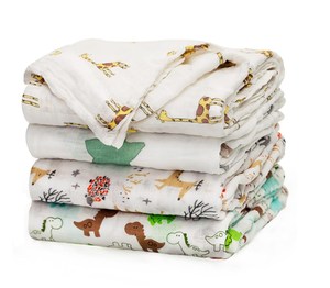 Manta de bebé de tela de muselina orgánica 100% certificada por GOTS, manta envolvente a precio antibolitas, 100% de algodón <span class=keywords><strong>para</strong></span> el hogar, Hospital, Hotel - Product Image 1