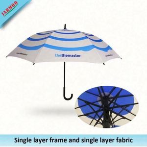 Parapluie de golf à ouverture automatique personnalisé avec impressions de logo sur mesure, tissu pongé 190T, design coupe-vent - Product Image 2