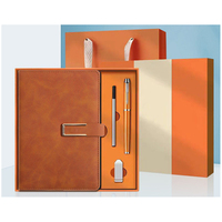 Carnet en cuir souple avec boucle en U PQ, coffret cadeau, carnet d'affaires en cuir personnalisé, carnets personnalisables, tissu écologique
