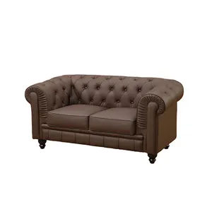 tufted chesterfield living room furniture chesterfield couch light luxury chester top grain leather sectional sofa