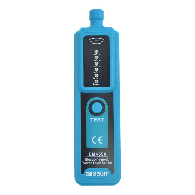 Electromagnetic Wave Level Detector Pen Type Portable EMF Meter Radiation Sensor LED Five Levels Waves Strength All-Sun EM4558