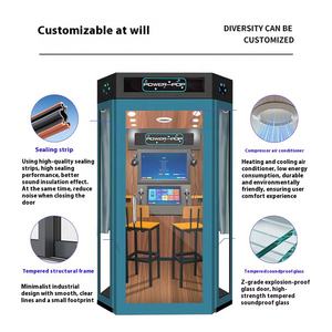 DJ Studio Acoustic Pod Jukebox Mini Cabine KTV Insonorisée Salle de Musique Armoire de Karaoké Amovible Simulateur de Chant Console de Jeu - Product Image 4