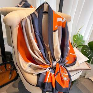 ผ้าพันคอแฟชั่นคุณภาพสูงจากผู้ผลิตผ้าพันคอ180*90ผ้าพันคอผ้าไหมไทยสุดหรูผ้าพันคอผ้าไหมผ้าคลุมไหล่สำหรับงานแต่งงาน - Product Image 4