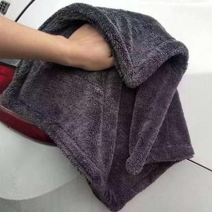 Serviette de séchage pour voiture en microfibre 1400 g/m², serviette de lavage pour voiture 1600 g/m², chiffon de nettoyage double face super absorbant, polissage 1200 g/m² - Product Image 5