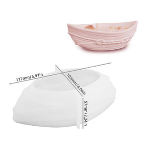 Grand moule irrégulier en silicone en forme de voilier en forme de <span class=keywords><strong>corde</strong></span> torsadée 3D facile à utiliser pour le bricolage, vase à fleurs en résine de ciment - Product Image 2