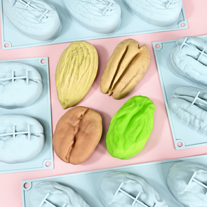 Molde de Silicona para Pastel de Pistacho y Nuez Pecana, Molde para Café, Almendras y Chocolate, Apto para Horno y Lavavajillas, 3D Personalizable - Product Image 2