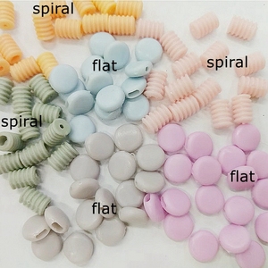 ยางรัดสายยางซิลิโคนสีขาวแบนปรับสายคล้องหูแบบยืดหยุ่น - Product Image 5