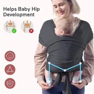 Échantillon Gratuit Porte-Bébés Ajustables pour Nouveau-nés Faciles à Porter Écharpes de Portage pour Bébés Filles et Garçons - Product Image 2