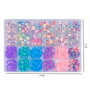 Boîte à perles hermétique populaire pour enfants LASIVE TOYS, en matériau sûr pour les enfants, pour la création de bracelets DIY, l'organisation et le jeu pour les filles - Product Image 2