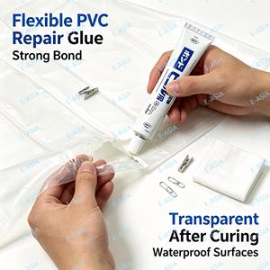 Adhesivo de Vinilo KONISHI MKX62 de 50 ml, Pegamento Flexible de PVC Suave para Reparación de Impermeables, Cuero, Juguetes, Sellador, Uso Médico - Product Image 4