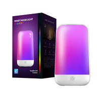 Lampe d'ambiance LED tactile colorée Tuya Wifi pour contrôle via Alexa Google App et veilleuse créative pour chambre à coucher