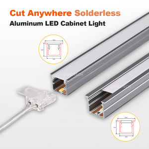 Ultradünnes, Frei Zuschneidbares, Lötfreies <span class=keywords><strong>LED</strong></span>-Einbaustreifenlicht mit Aluminium-Liner-Profil, Eingebettete 12V 24V Schrankleuchte - Product Image 3