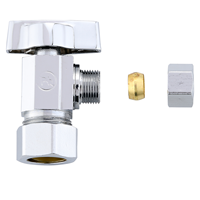 3 voies 1/2 FIP x 3/8 Compression x 3/8 Compression multi-tours double sortie angle arrêt robinet d'eau Toielt vanne d'arrêt
