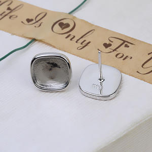 Pendentif d'oreille en argent S925 fait main, style reine, accessoire de collier DIY pour femmes, composants de bijoux tendance et creux - Product Image 3