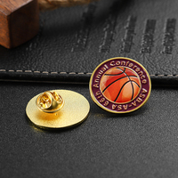 Fabrication sur mesure de badges en métal, alliage de zinc, design Kyokushin Karaté et Basketball, logo sportif, émail, pour souvenir