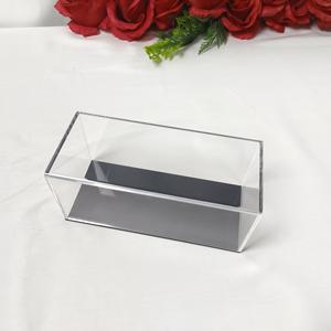 <span class=keywords><strong>Boîte</strong></span> de présentation en <span class=keywords><strong>plastique</strong></span> anti-poussière entièrement assemblée Cube en acrylique transparent Base noire pour petits conteneurs de stockage pour les objets de collection <span class=keywords><strong>Action</strong></span> - Product Image 1