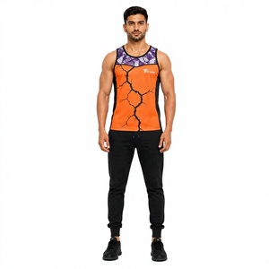 Custom Mens Gym Sublimation Tank Top Manufacturer Wholesale Workout <b>Stringer</b> <b>Vest</b> Athletic Sportswear Quick Dry Moisture - Product Image 1