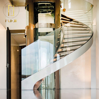 Ascenseur panoramique 360° de luxe pour villas, en aluminium et acier inoxydable, sans engrenages, pour résidences privées